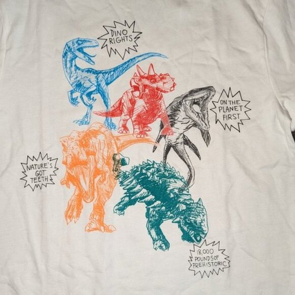 NEW Gymboree Jurassic World Dino Dinosaur Rights T Rex Tyrannosaurus L 10/12 NWT - Picture 2 of 4